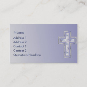 KRW Blue Cross Christian Custom Business Card