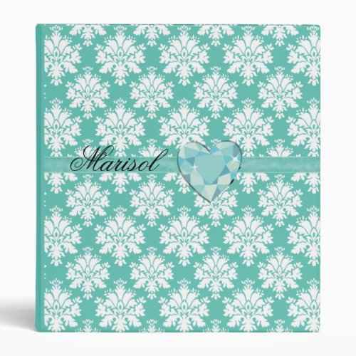 KRW Blue Jewel Heart Keepsake Binder