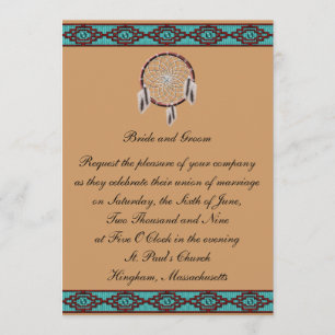 KRW Border Dreamcatcher Wedding Invitation