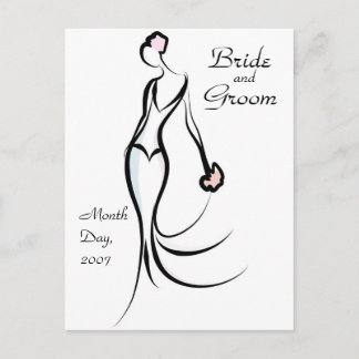 KRW Bride Save the Date Custom Postcard