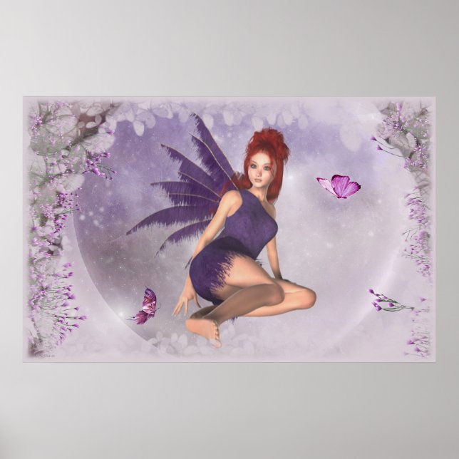KRW Butterfly Dream Fairy Fantasy Art Poster (Front)