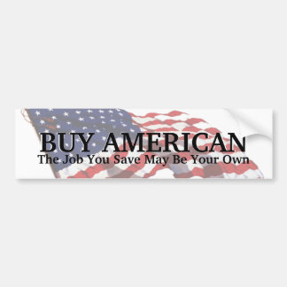KRW Buy American Save a Job Bumper Sticker