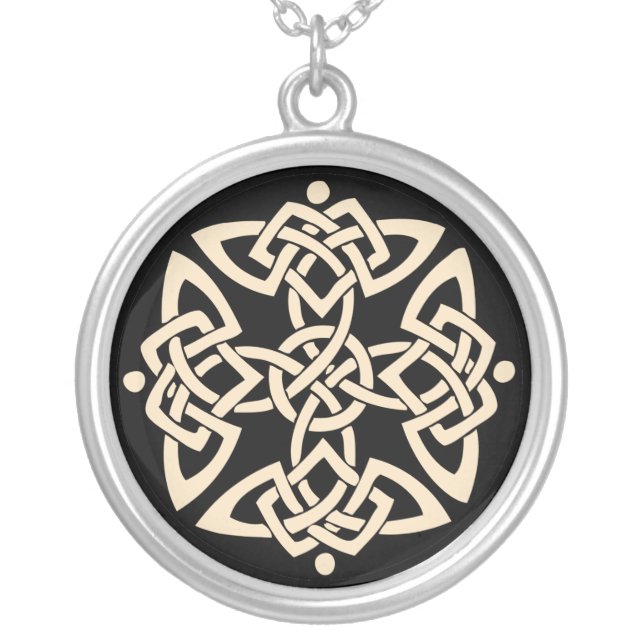 KRW Celtic Knot Sterling Silver Necklace (Front)