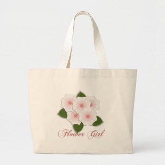 KRW Cherry Blossoms Flower Girl Large Tote Bag