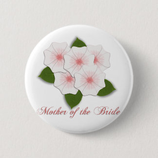 KRW Cherry Blossoms Mother of the Bride Pinback Button