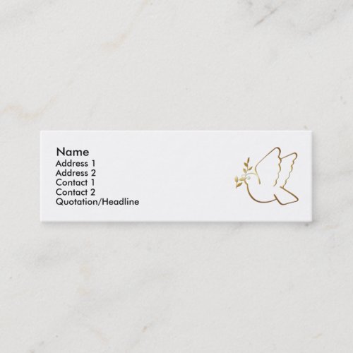 KRW Christian Dove Custom Profile Card Business Card Template