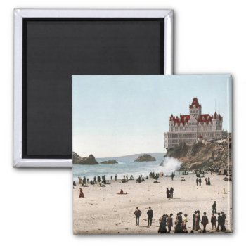 Krw Cliff House  San Fransisco 1902 Vintage Magnet by KRWOldWorld at Zazzle