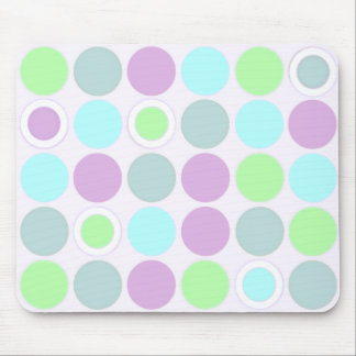 KRW Cool Blue Green and Purple Spots Mouse Pad