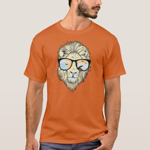 KRW Cool Lion with Shades Whimsical Tee