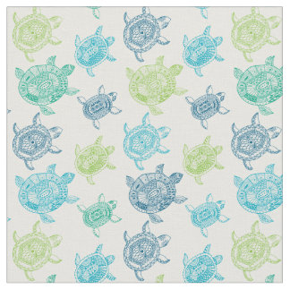 KRW Cool Tribal Sea Turtle Print Fabric