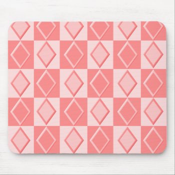Krw Coral Diamonds Mouse Pad by KRWDesigns at Zazzle