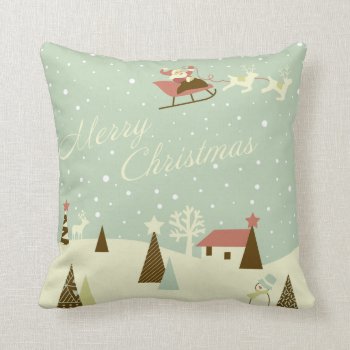 Krw Country Christmas Santa Pillow by KRWHolidays at Zazzle