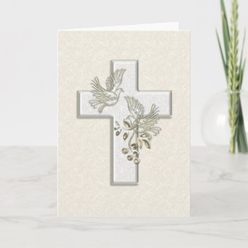 Krw Cross And Doves Card by KRWDesigns at Zazzle