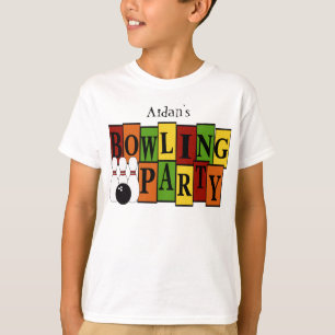 KRW Custom Bowling Birthday Party Kid's T-Shirt