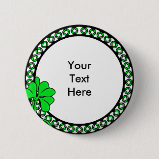 KRW Custom Irish Shamrock Circle Button