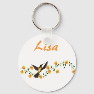 KRW Custom Name Hummingbird Keychain