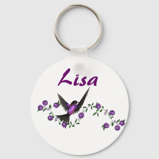 KRW Custom Name Hummingbird Keychain