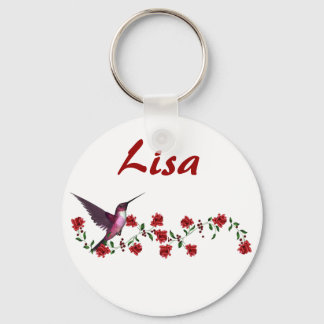 KRW Custom Name Hummingbird Keychain