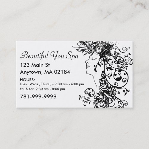 KRW Custom Salon or Spa Appointment Business Cards