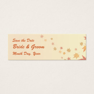 KRW Custom Save the Date Fall Leaves Wedding