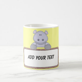 KRW Custom Text Hippo Coffee Mug