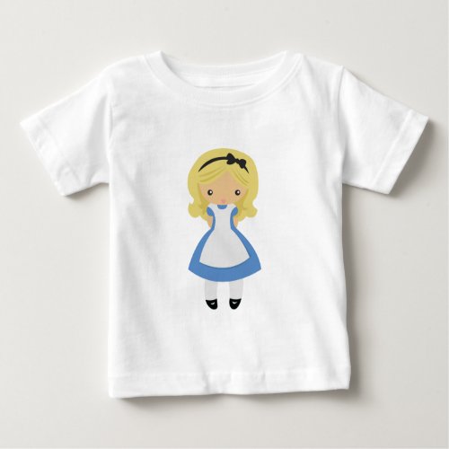 KRW Cute Alice in Wonderland Baby T_Shirt