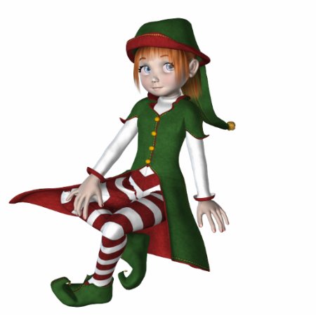 Krw Cute Little Elf Holiday Ornament
