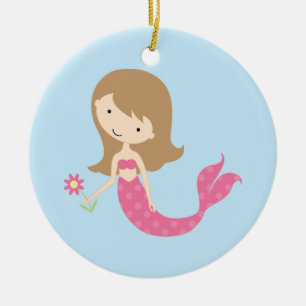 KRW Cute Pink Mermaid Ornament