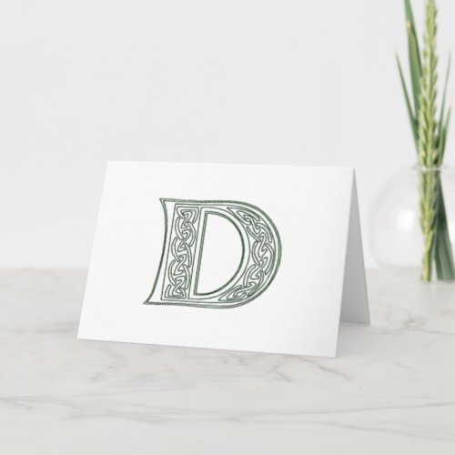 KRW _ D _ Celtic Monogram Card _ Blank