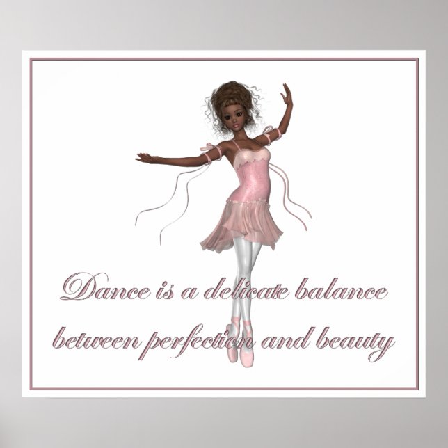 KRW Dance, Beauty, Perfection Ballerina Print (Front)