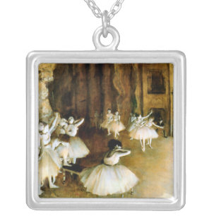 KRW Degas Ballet Vintage Sterling Silver Necklace