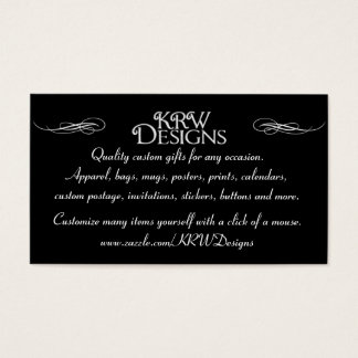 KRW Designs Business Cards