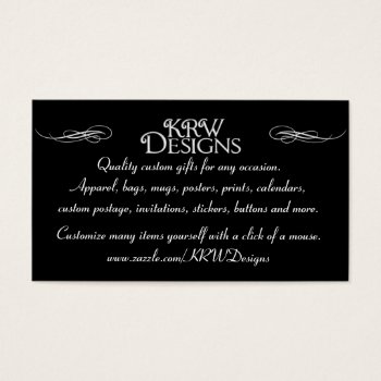 Krw Designs Business Cards by KRWDesigns at Zazzle
