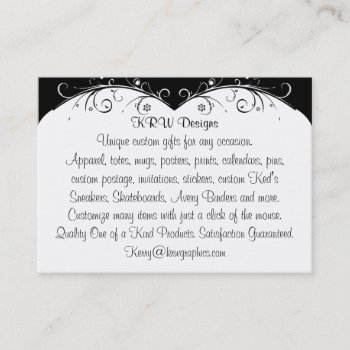 Krw Designs Business Cards Aug 11 by KRWDesigns at Zazzle