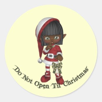 Krw Do Not Open Til Christmas Seal by KRWHolidays at Zazzle