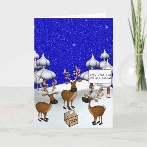 KRW Dont You Hate Christmas Shopping Funny Card