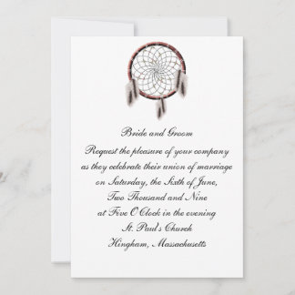 KRW Dreamcatcher Custom Wedding Invitation
