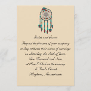 KRW Dreamcatcher Custom Wedding Invitation