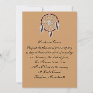 KRW Dreamcatcher Custom Wedding Invitation