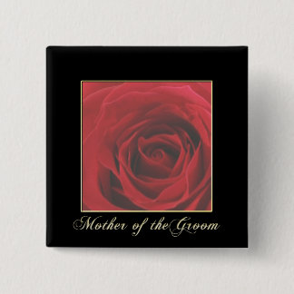 KRW Elegant Red Rose Mother of the Groom Pin