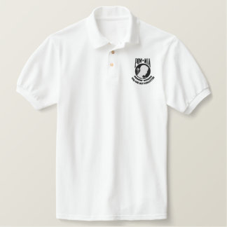 KRW Embroidered POW-MIA You Are Not Forgotten Polo Shirt