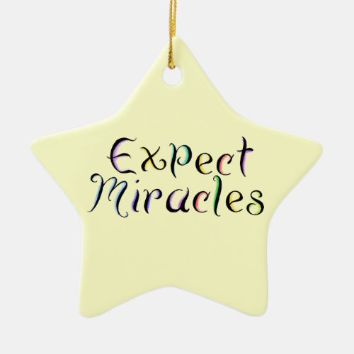 KRW Expect Miracles Star Ornament