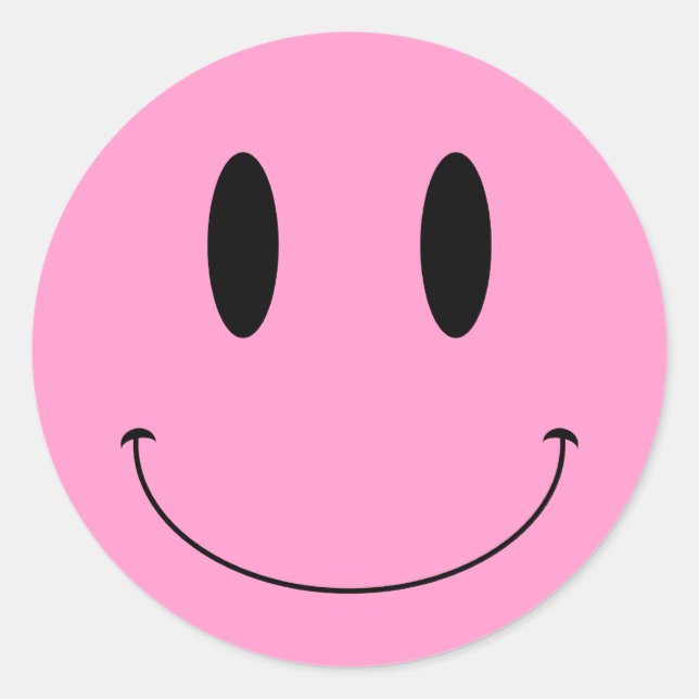 KRW Face Custom Color Classic Round Sticker (Front)