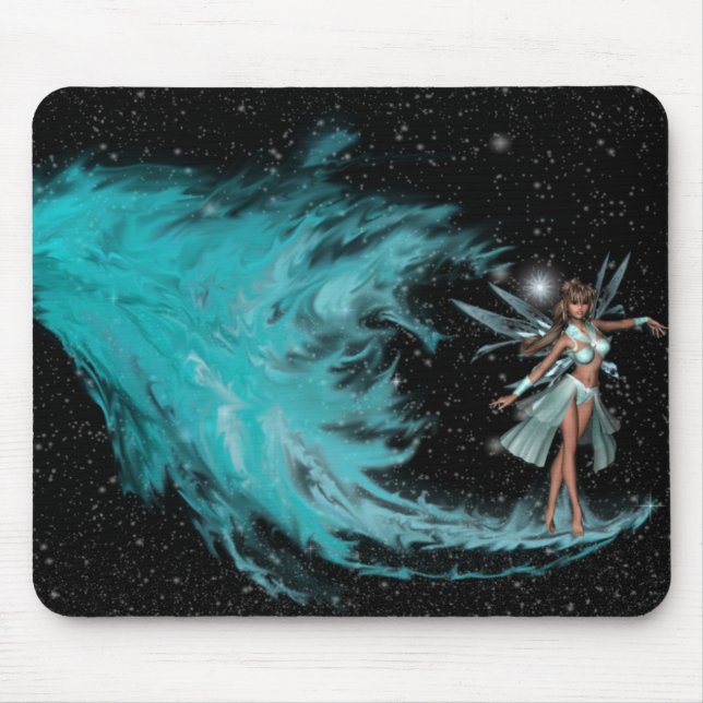 KRW Faery from the Fire - Birth of the Blue Faery  Mouse Pad (Front)