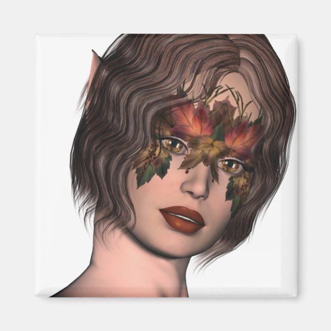 KRW Fall Masked Faery Magnet (Front)