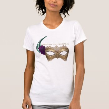 Krw Fancy Mardi Gras Mask T-shirt by KRWDesigns at Zazzle