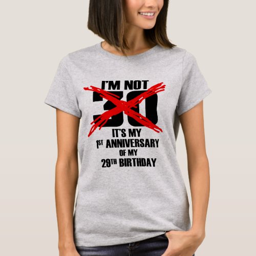 KRW First Anniversary of 29th Birthday T_Shirt