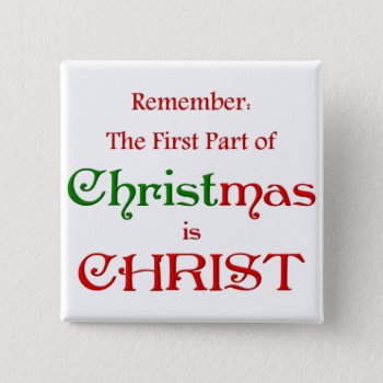 Krw First Part Of Christmas Button by KRWHolidays at Zazzle