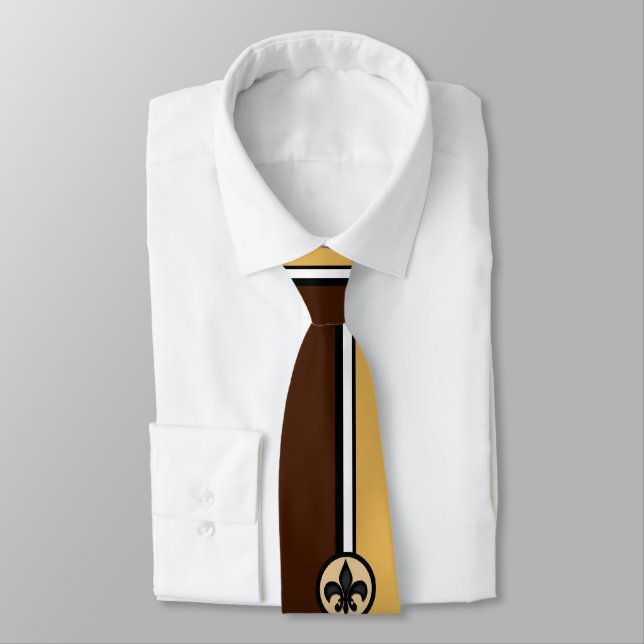 KRW Fleur DeLis Retro Tie (Tied)