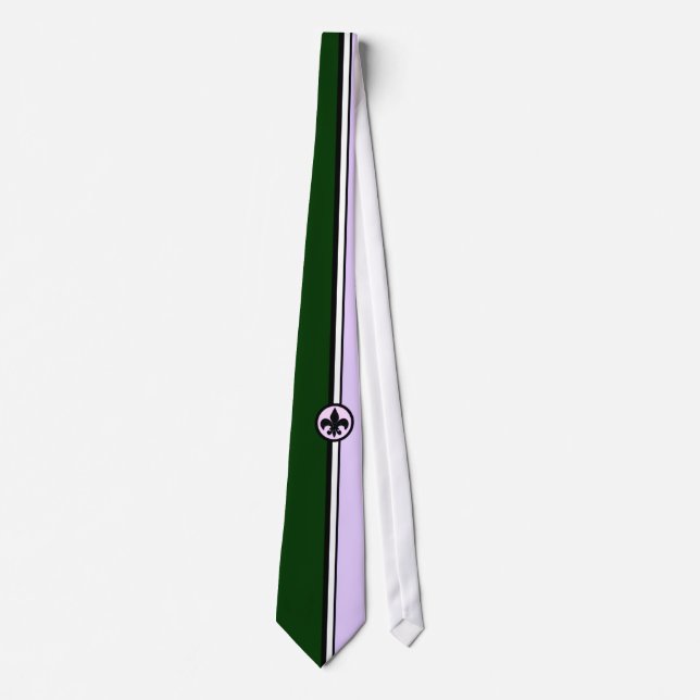 KRW Fleur DeLis Retro Tie (Front)